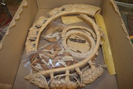 Various carved items.