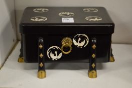A good Japanese lacquer box and cover.
