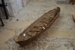 An unusual model of a coracle.