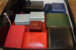 A quantity of jewellery boxes.