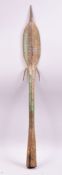AN EARLY LARGE INDIAN BRONZE SPEARHEAD, possibly 16th/17th century, 47cm long.