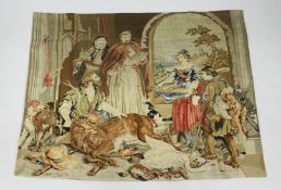 A GOOD TAPESTRY, After the hunt. 40ins x 50ins.
