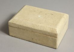 AN ART DECO SHAGREEN BOX AND COVER. 4.5ins.