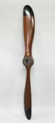 A LARGE WOODEN PROPELLER. 6ft long.