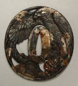 AN IRON TSUBA.