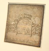 A LALAOUNIS SILVER PLAQUE in an white card.