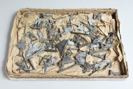 A BOX OF LEAD SOLDIERS