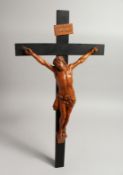 A VERY GOOD 19TH CENTURY BOXWOOD CORPUS CHRISTI. Signed Merer.