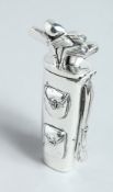 A .800 WHITE METAL GOLF BAG BOX