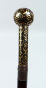 A VICTORIAN WALKING CANE with concealed dagger. 37ins long.