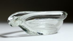 AN ART DECO POURING DISH 6.5ins high.