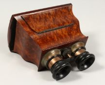 A 19TH CENTURY BURRWOOD STEREO VIEWER.