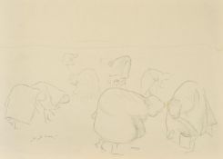 Stella Shawzin (b.1923) South Africa, a drawing and four prints, from 9