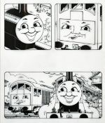 Tim Marwood (1954-2008) British, 'Thomas' No 34 'Important Pipes', pen drawings, A group of 3