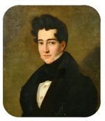 Continental School, Circa 1831, a head and shoulders portrait of a young gentleman, oil on canvas,