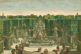 'Prima Fontana Labyrinthus', a coloured engraving, 11