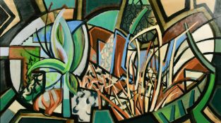 Roger Smith (1932-2004) British, '2/7 Pond/Pool', oil on board, signed and dated 2001, inscribed