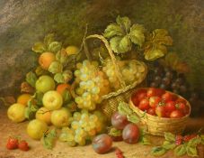 R. Caspers (20th Century) a still life of mixed fruit and trailing vines, oil on canvas, signed, 16