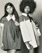 1960s/1970s glamour, two large format original fashion photographs, 19.75
