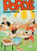 Bill Mevin (1922-2019) British, Popeye Holiday special, drawing, signed, 17