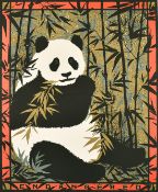 After Felice Regan, A colour lithograph poster of a Panda, 30