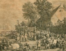 An engraving of a Fete Champetre, 10.5