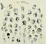 A Limited-edition nostalgia print, R v Kray & ORS, drawn by I.L 4/3/69, 21