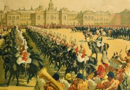 Christopher Clark (1875-1942) British, A colour poster of the 'Trooping the Colour', 31