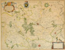 Secunda Pars Brabantiae cuius urbs primaria Bruxellae, by William Blaeu, 17th Century hand