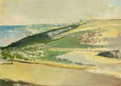 20th Century possibly Scandinavian School, an extensive coastal landscape, oil on canvas laid on
