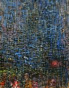 Robert Devoucoux (1911-1997) French, 'Montmartre at night', oil on canvas, signed, 17.5