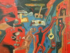 G.H.F. de Goya von Gerendassy (20th Century) 'Homage to the 1956 Hungarian freedom fighters', oil on