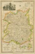 Robert Morden, a hand-coloured map of Shropshire, 14