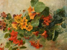 Gaston Alfred Lecreux (1846-1914), a still life of flowers, oil on canvas, signed, 15