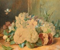 Valentine Bartholomew (1799-1879) British, Still life of flowers, watercolour, signed and dated,