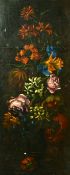19th Century, A still life of mixed flowers, oil on paper laid on canvas, 28.75