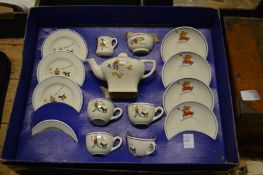 A child's porcelain tea service in original box.
