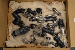 Old radio valves etc. (sold as seen).