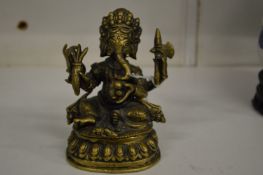 A good small Chinese bronze figure of Ganesh.