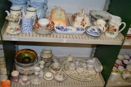 A quantity of decorative and household china.