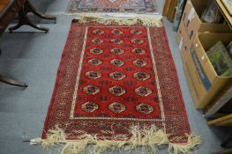 A Bokhara rug.