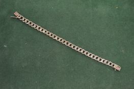 A silver bracelet.