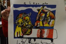 A group of unframed posters to include Pop Art and works by Terence Brind.