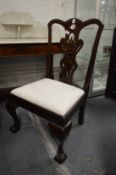 A Georgian mahogany dining chair.