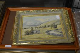 A small group of paintings and prints.