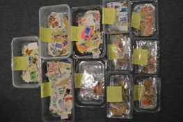 A large quantity of loose stamps, Victorian, Georgian and later, from GB and the Colonies etc.