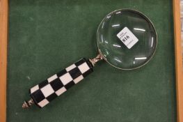 A magnifying glass.