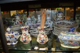 A quantity of Masons and similar ironstone to include vases, plates, tureens etc.