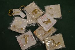 A collection of earrings.