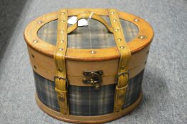 A ladies' stylish handbag or vanity case.